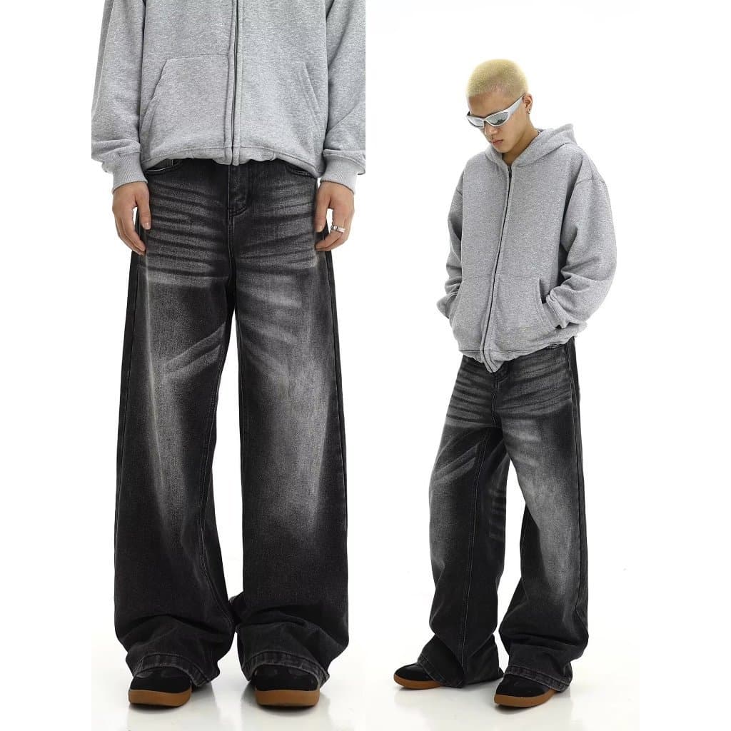 jeans baggy Americano Solto oversize Masculino acubi