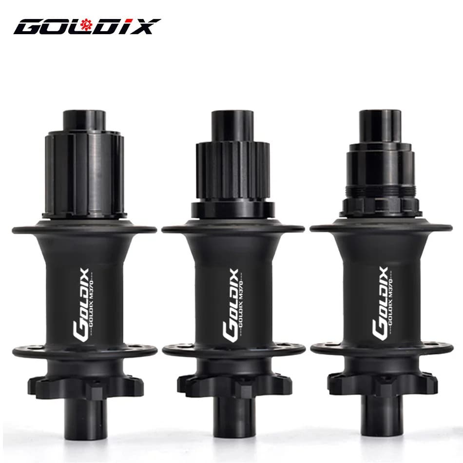 Cubo De Bicicleta GOLDIX GDX370 Com Rolamento Selado , Freio A Disco De 6 Parafusos , Tração Reta , Catraca De 32 Furos