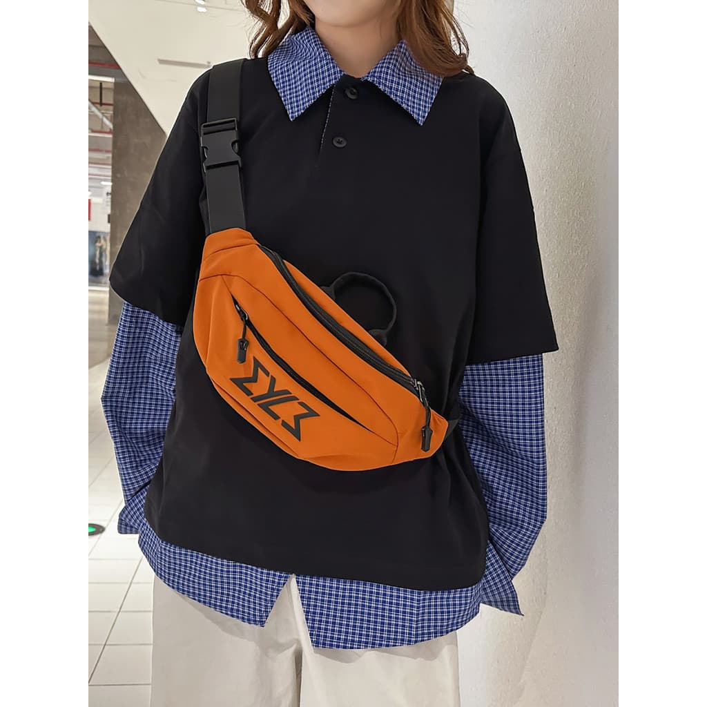EPSIN Bolsa de Peito Multi-bolso Casual Bolsa Mensageiro Masculina Leve Commuter Tooling Bolsa de Ombro Simples Bolsa de