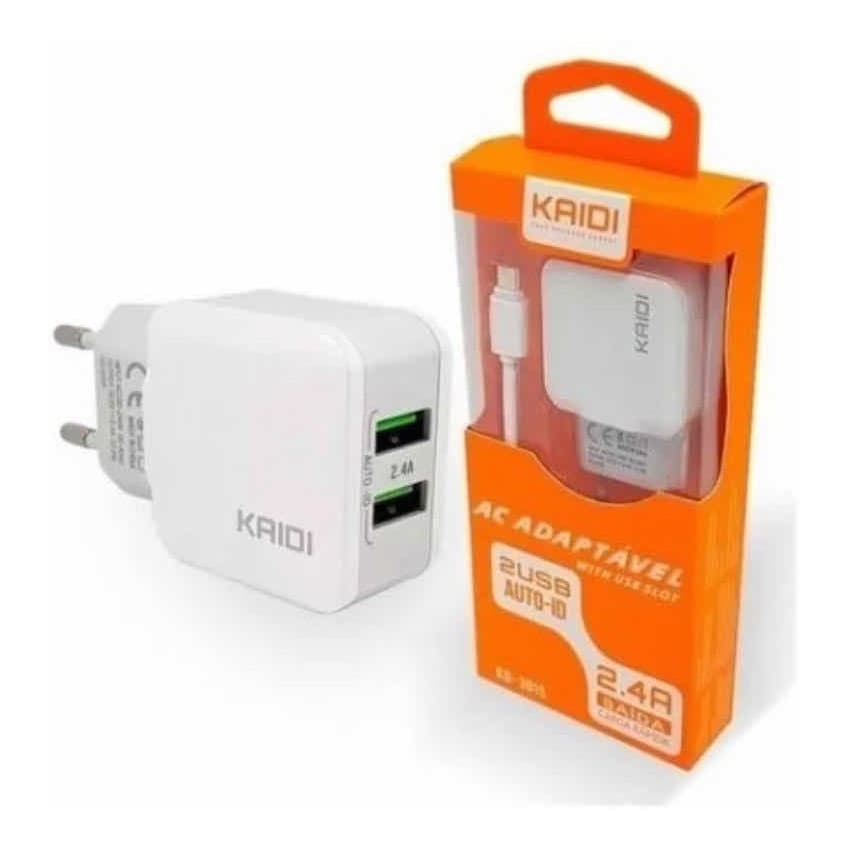 Carregador Turbo Celular Smartphone 2 Usb C Cabo Tipo C