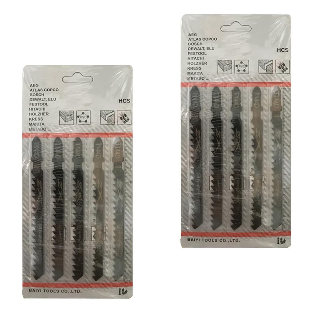 25un 5x 5pç  Lâminas De Serra Tico-tico Madeira Aço Carbono