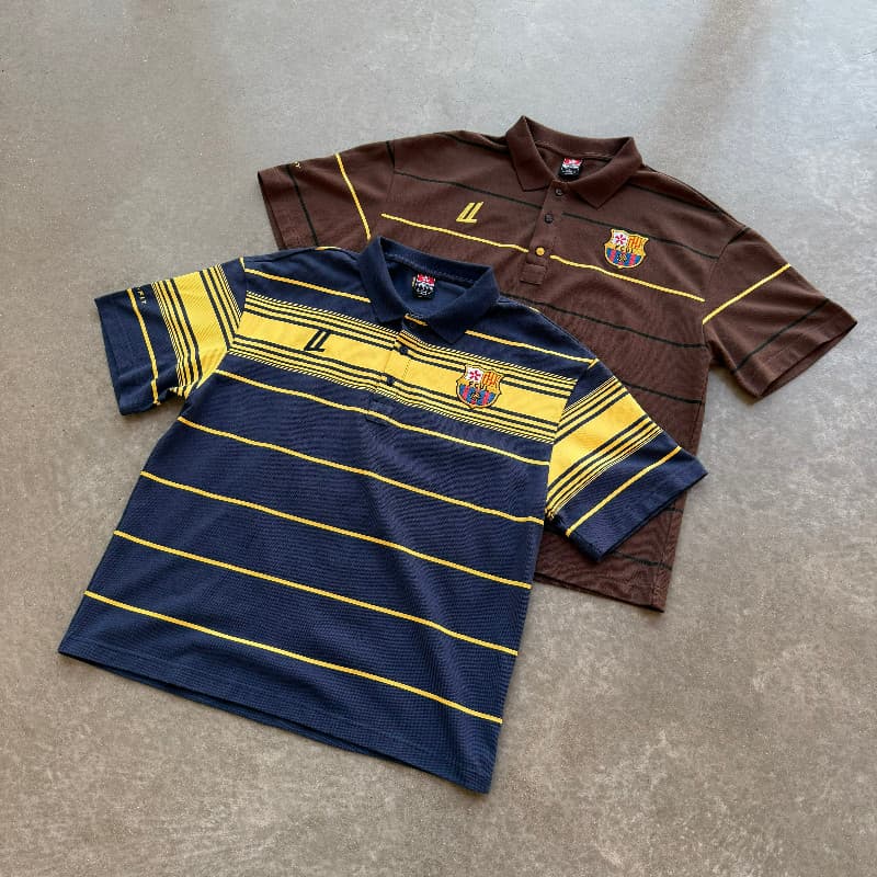 Barca Retro Dois Tons Logotipo Bordado Masculino Esportes High Street Casual Streetwear Unissex Camisa Polo Boxy