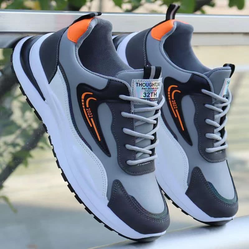 Sapatos masculinos outono inverno novo estilo de couro à prova dwaterproof água sapatos esportivos versão coreana na mod