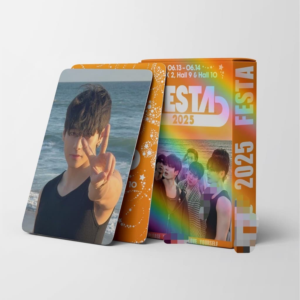 55 Unidades/Conjunto Kpop Idol BTS 2025 FESTA lomo Cartões Postais Para Fãs