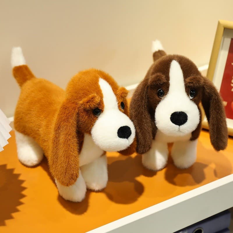 Simulação Dachshund Brinquedo De Pelúcia Bonito Desenho Animado Boneca De Estimação Presente