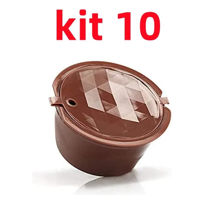 Kit C/10 Cápsulas Refil Reciclável Reutilizável, Cápsulas