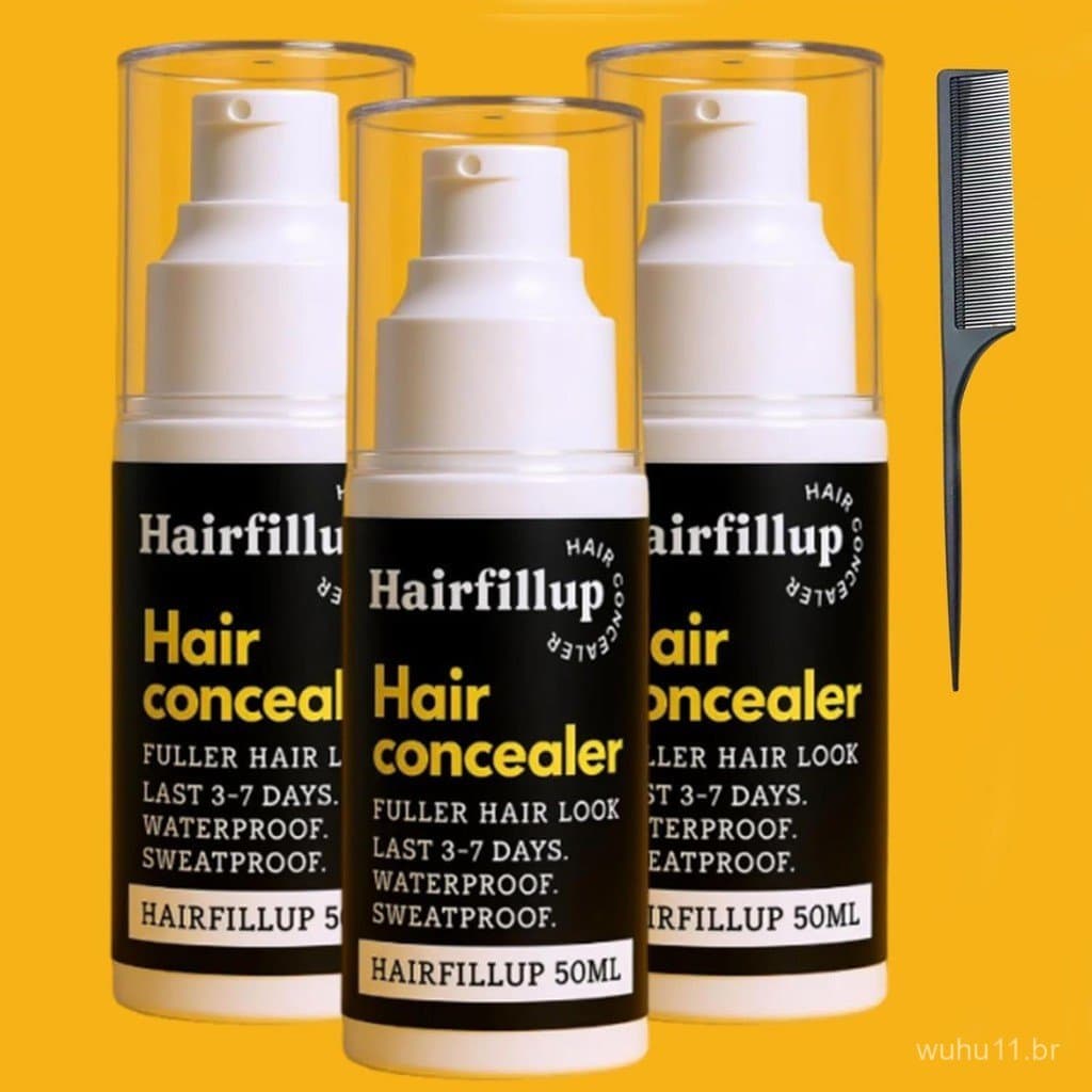 Corretivo Capilar, Corretivo Capilar Preto 50ml, Corretivo à Prova d'Água, Corretivo Capilar Unissex (conjunto de 3 peça