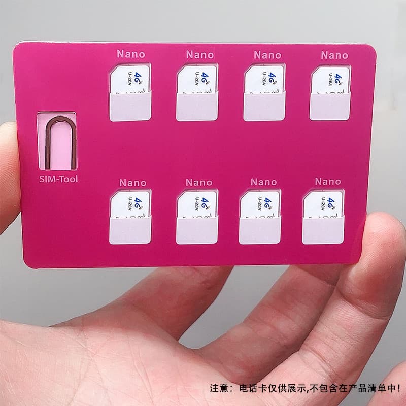 Porta-cartões com Slot para cartão de celular, cartão pequeno para cartão grande, porta-cartões sim, pode armazenar esti