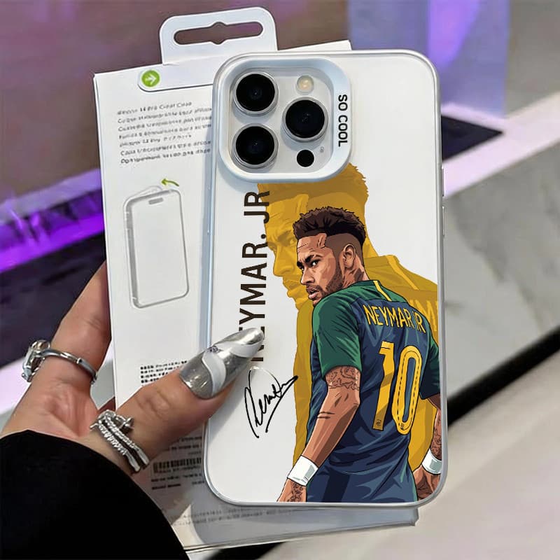 Capinha para iPhone 17/16/15/14/13/12 Pro Max Capa rígida para celular Neymar IMD