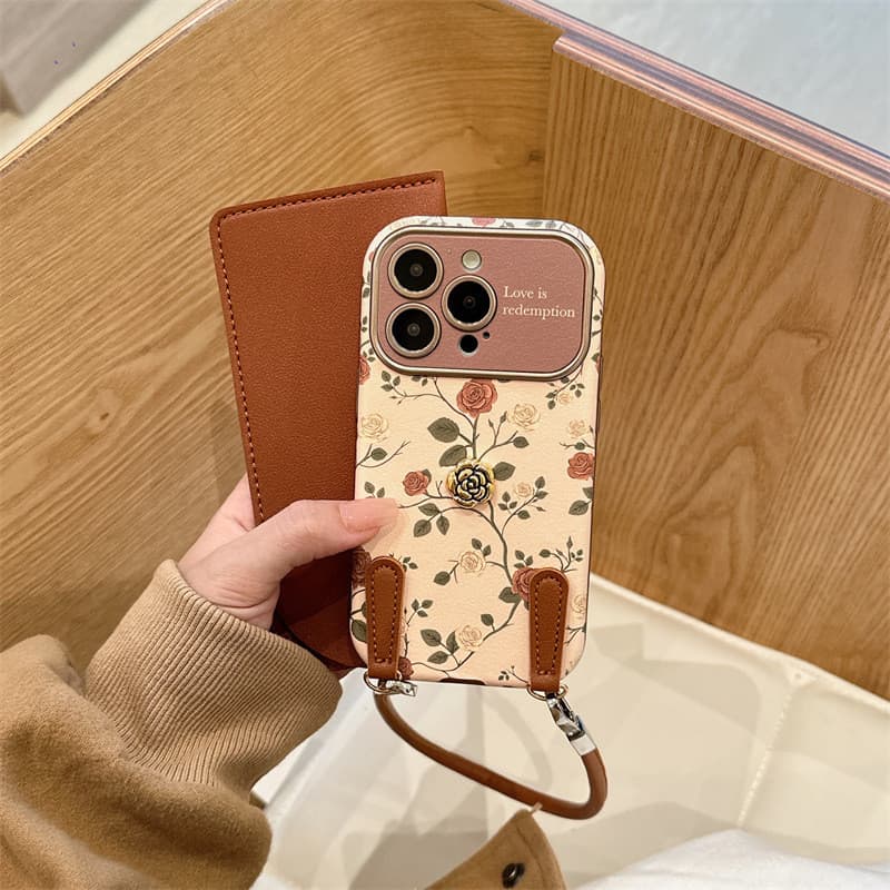 [Novo estilo ins] Textura de pele de carneiro rosa vermelha branca em tela cheia, adequada para iphone17/16/15/14/15ProM