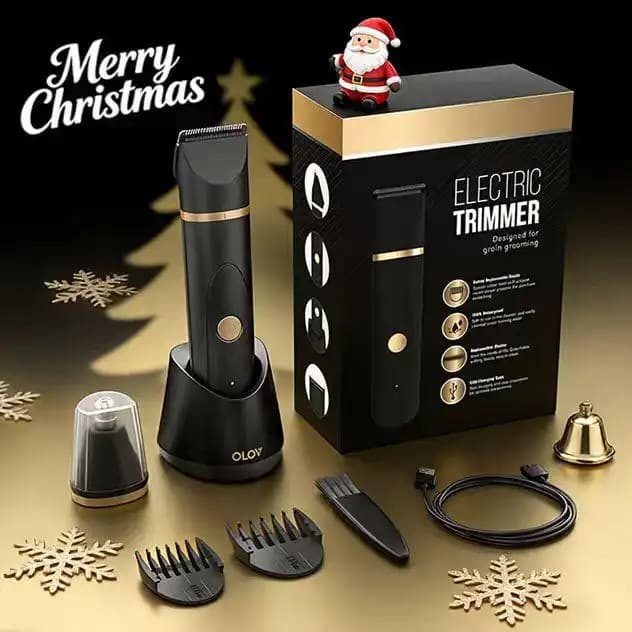 OLOVE Electric Body Hair Shaver - Aparador de Pelos da Virilha, Aparador de Pelos Íntimos para Homens - Cabeças de Lâmin
