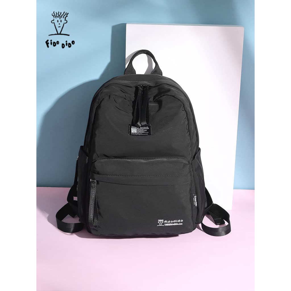 Fido Dido Mochila Feminina Oxford Pano Escola Commuter Viagem Moda Leve Mochila de Grande Capacidade Nylon À Prova D 'Ág