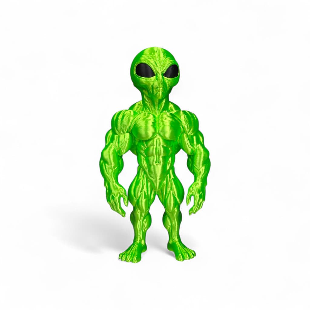 Et Boneco Extraterrestre Bombado Musculoso Forte 25CM Alien Academia Fitness Modelo