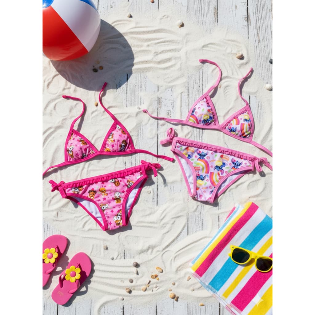Biquíni Infantil Menina Criança Proteção Feminina Modelo Novo Moda Praia 2 a 6 anos Oferta