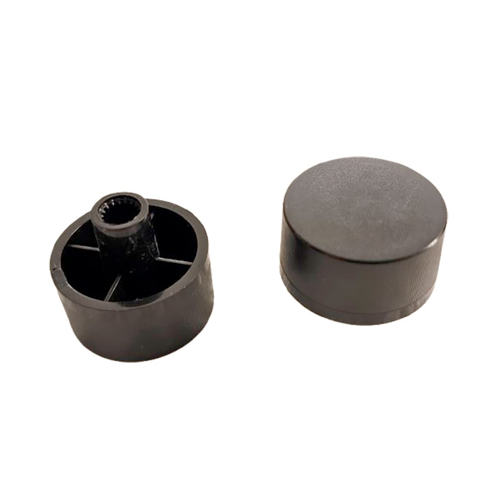 Knob Botão Genérico Plástico Preto 2,5 X 2,2 (10 Unids) Preto