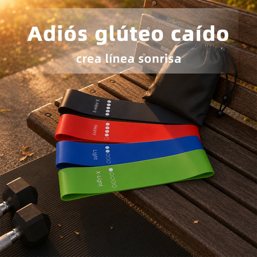 Faixa elástica para treino diário flexível macia à pele portátil para casa viagens lazer e exercícios leves