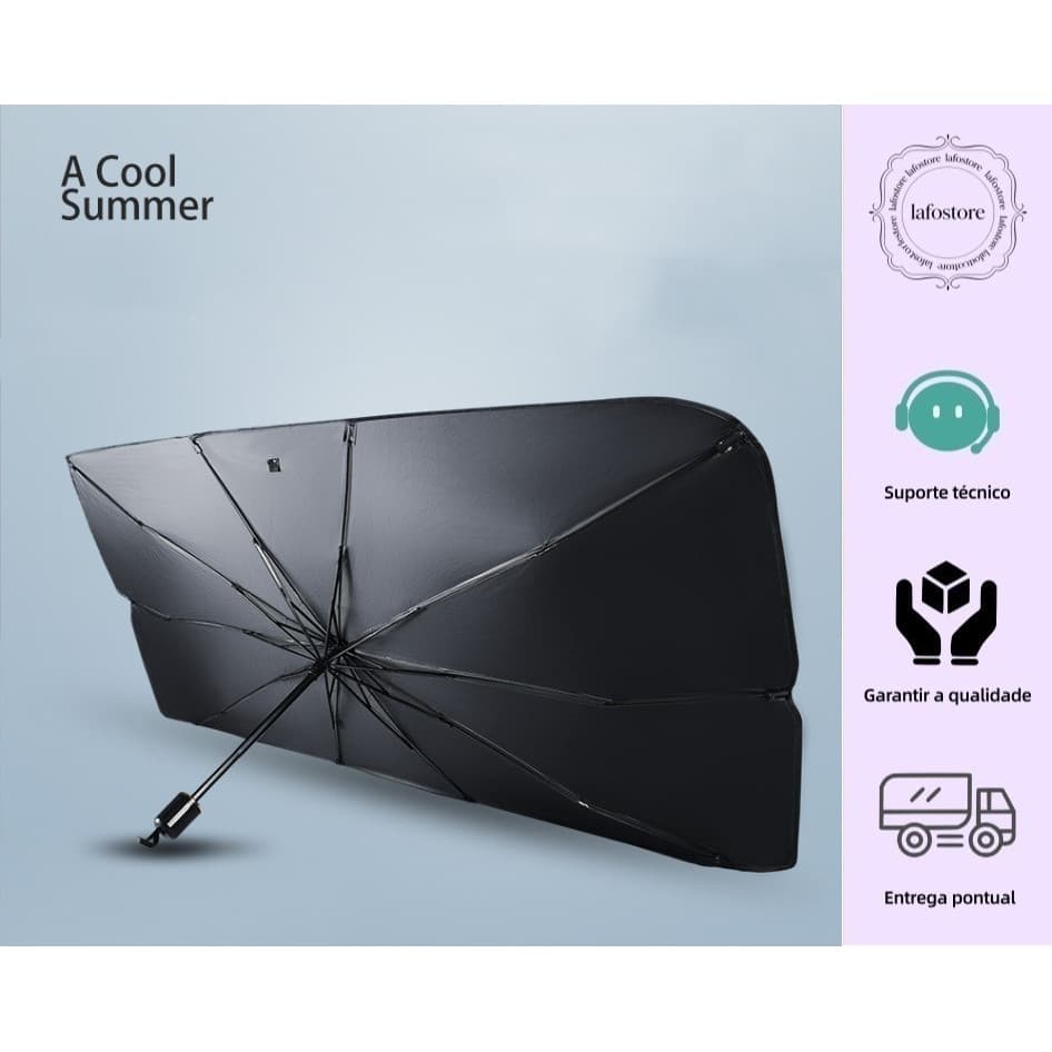 Protetor Solar Parabrisa Tapa Painel Portátil contra calor do sol para carro