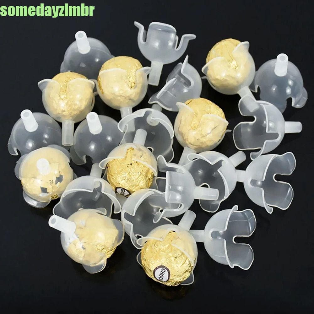 SOMEDAYZL0M 100 Peças De Suporte Para Bola De Chocolate , Caixa Transparente De Plástico , Estojo Prático DIY