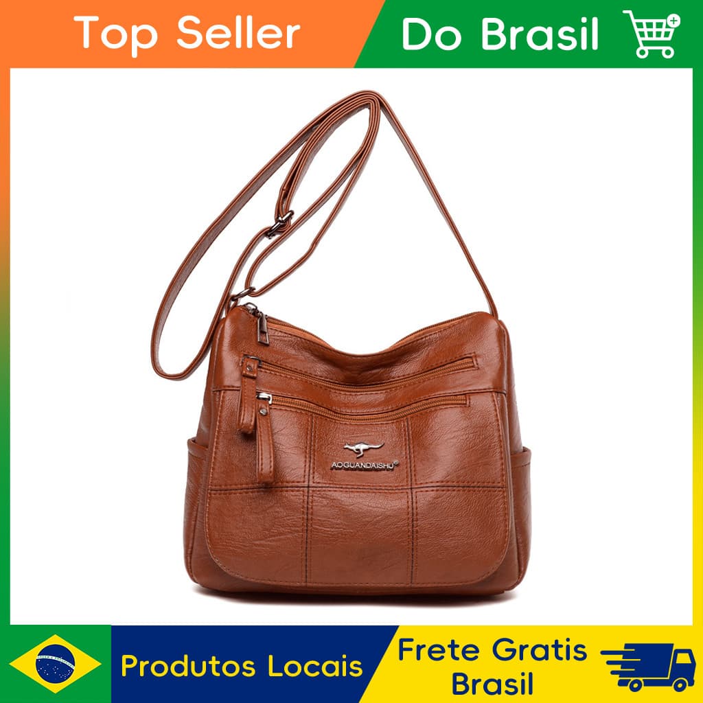 CHENXIAOHONG Bolsa Transversal Bolsa De Ombro Bolsa Feminina De Couro Multicamadas Leve ParaTrabalho