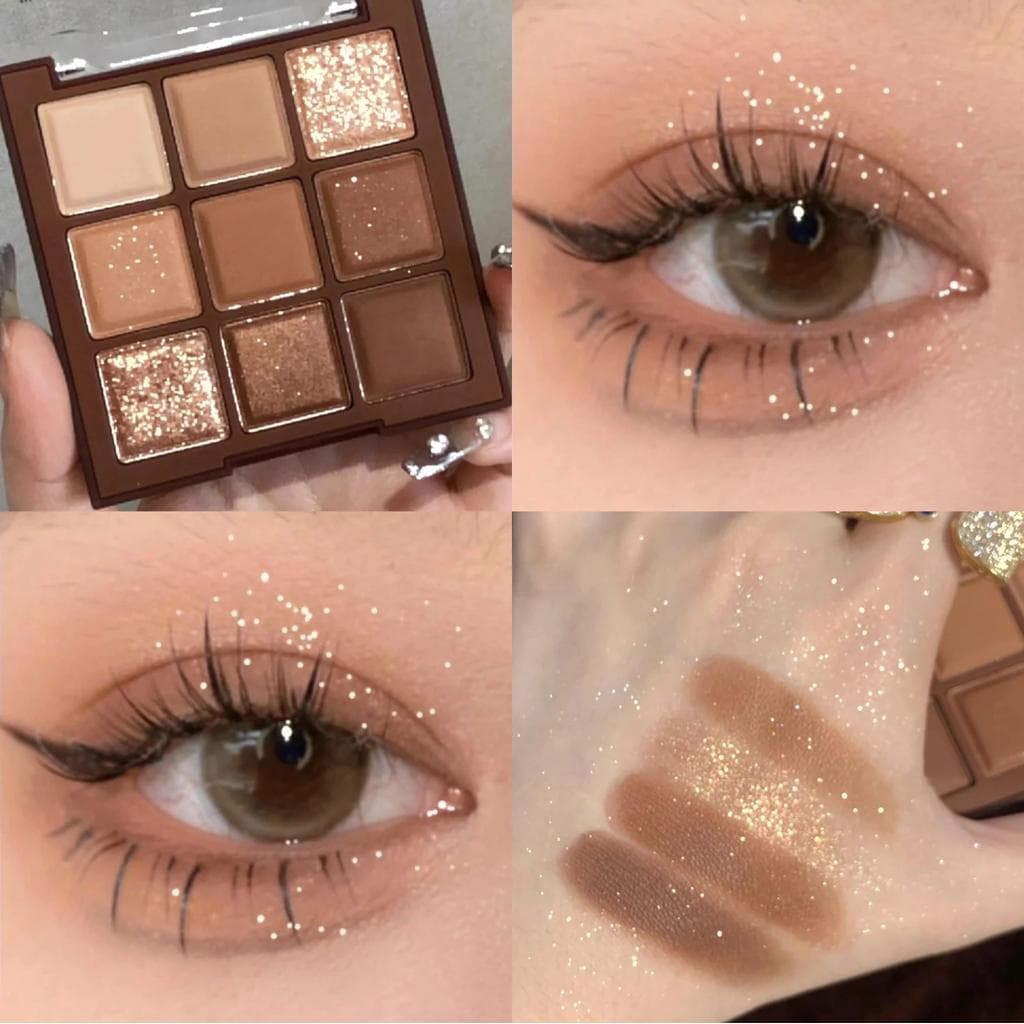 Li Jiaqi recomenda paleta de sombras de Chocolate 2026 novo estilo destaque lantejoulas Flash fino perolado cor terra so