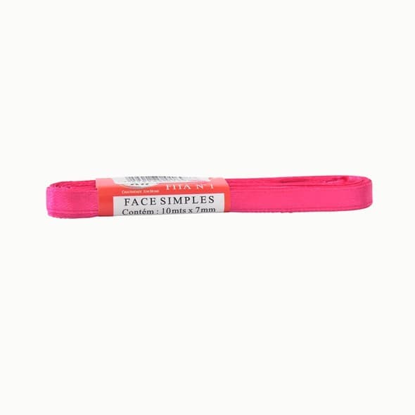 Fita de Cetim Pink N1 (07mm) Marca Kit 10 Metros