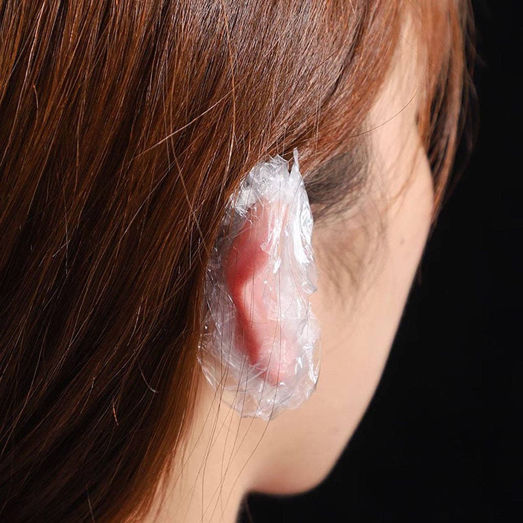 Protetores de orelha descartáveis, espessados, à prova d'água, tingimento de cabelo, banho, entrada Anti-água, proteção