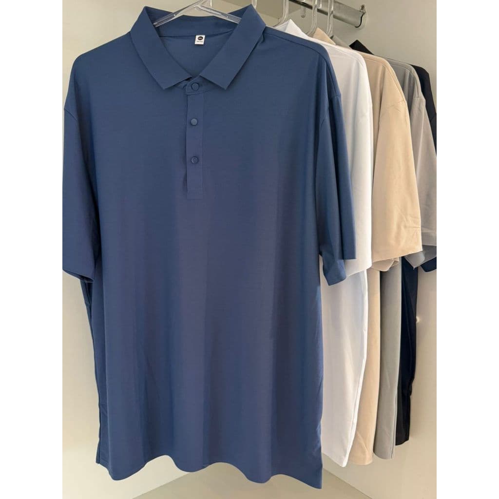 Camisa Polo Masculina Dry Fit Premium Gelada com Elastano Corte Laser