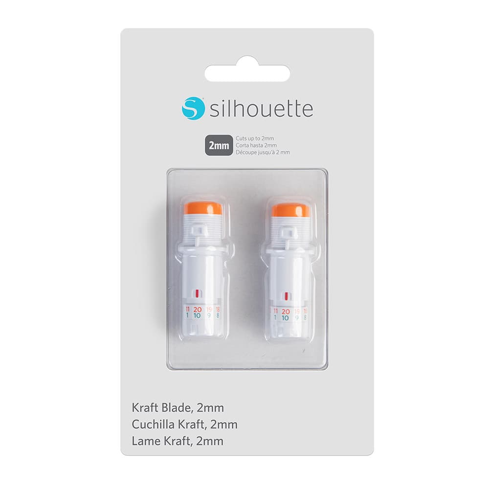 Lâmina Kraft Silhouette 2mm Cameo 3, 4 e 5 c/adaptador  Portrait 3 e 4 c/adaptador