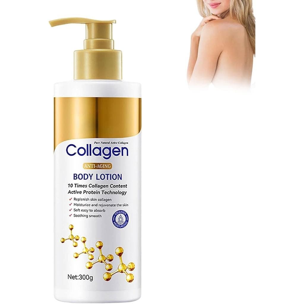 Loção Corporal de Colágeno, Firmadora com Sérum de Peptídeos de Colágeno, Hidratante com Efeito Firmador, Loção Corporal