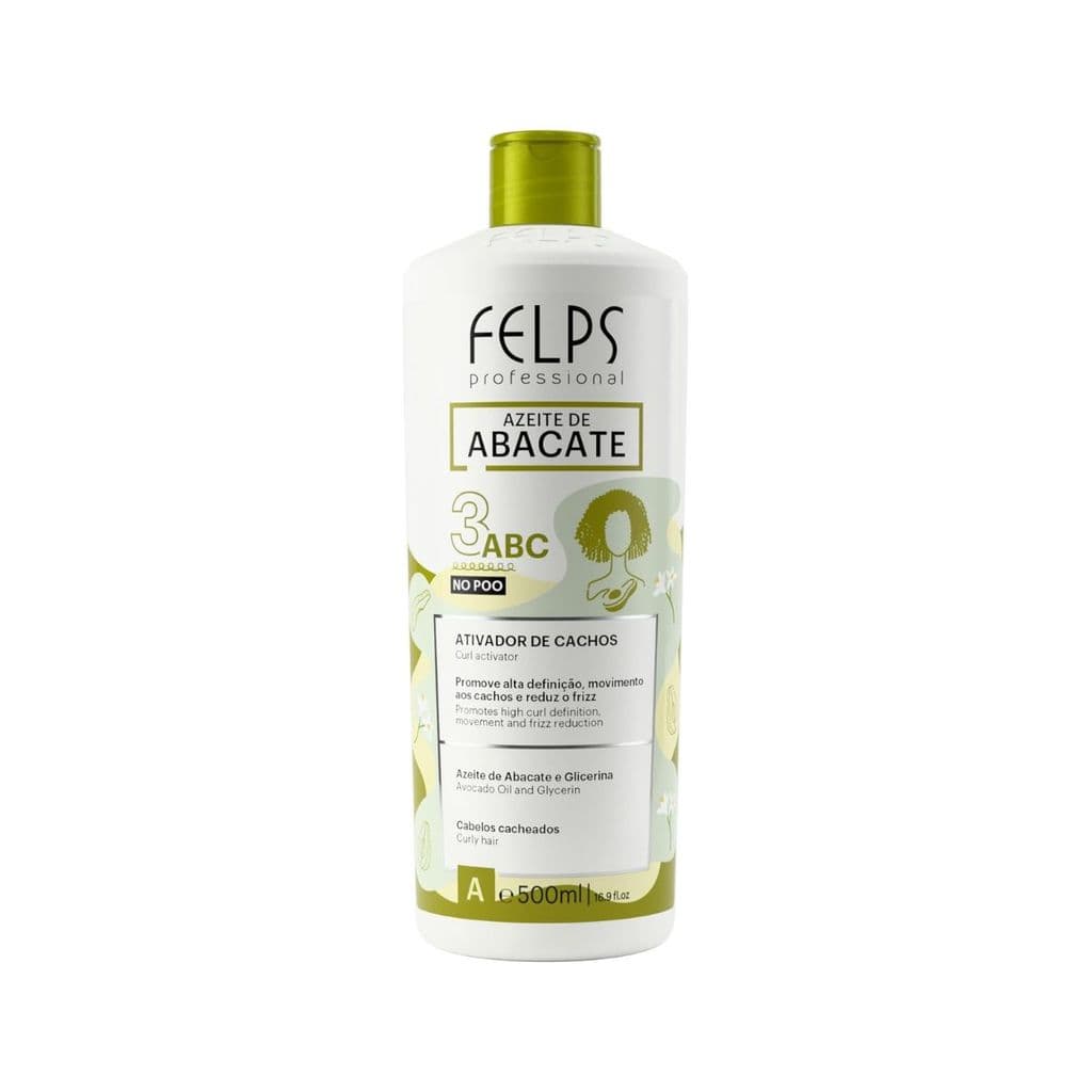 Ativador de Cachos 3ABC Azeite de Abacate 500ml - Felps