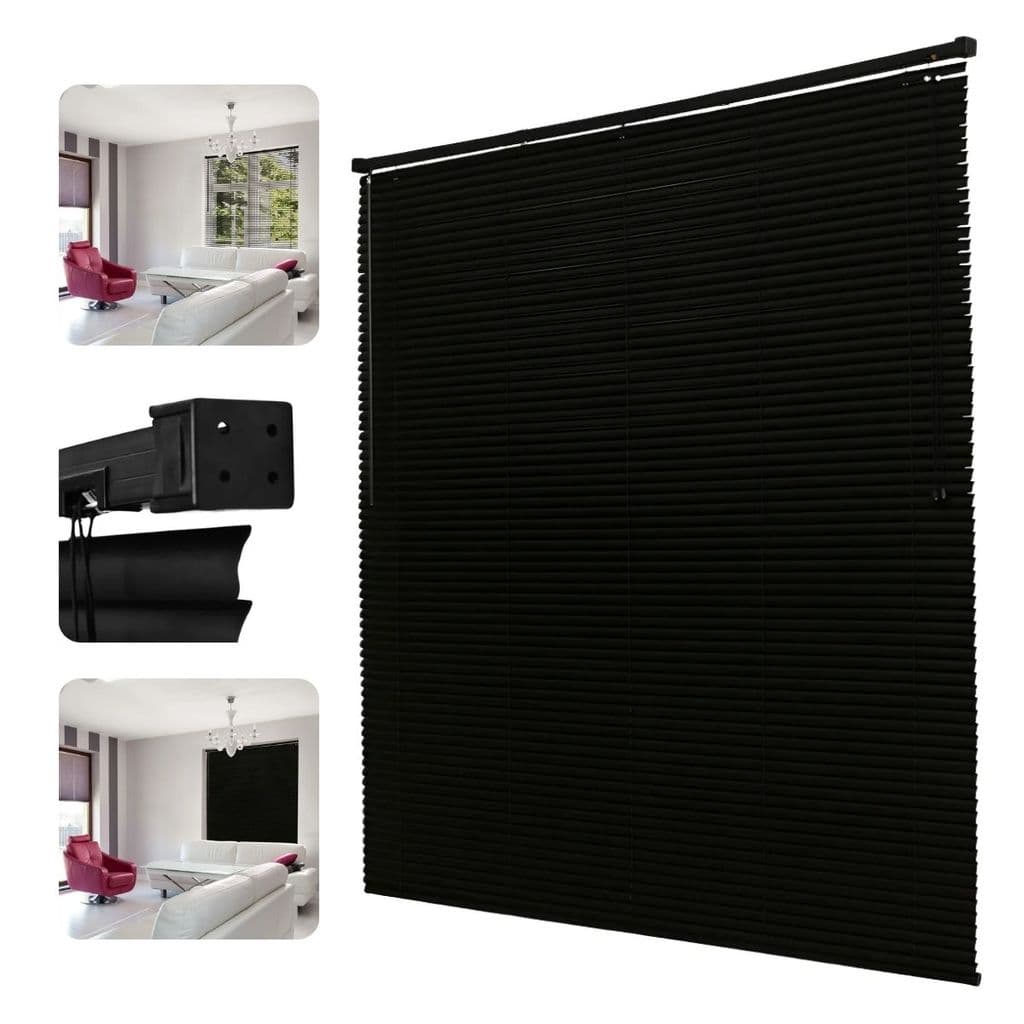 Premier Persiana Horizontal PVC Preto 1,00x1,60