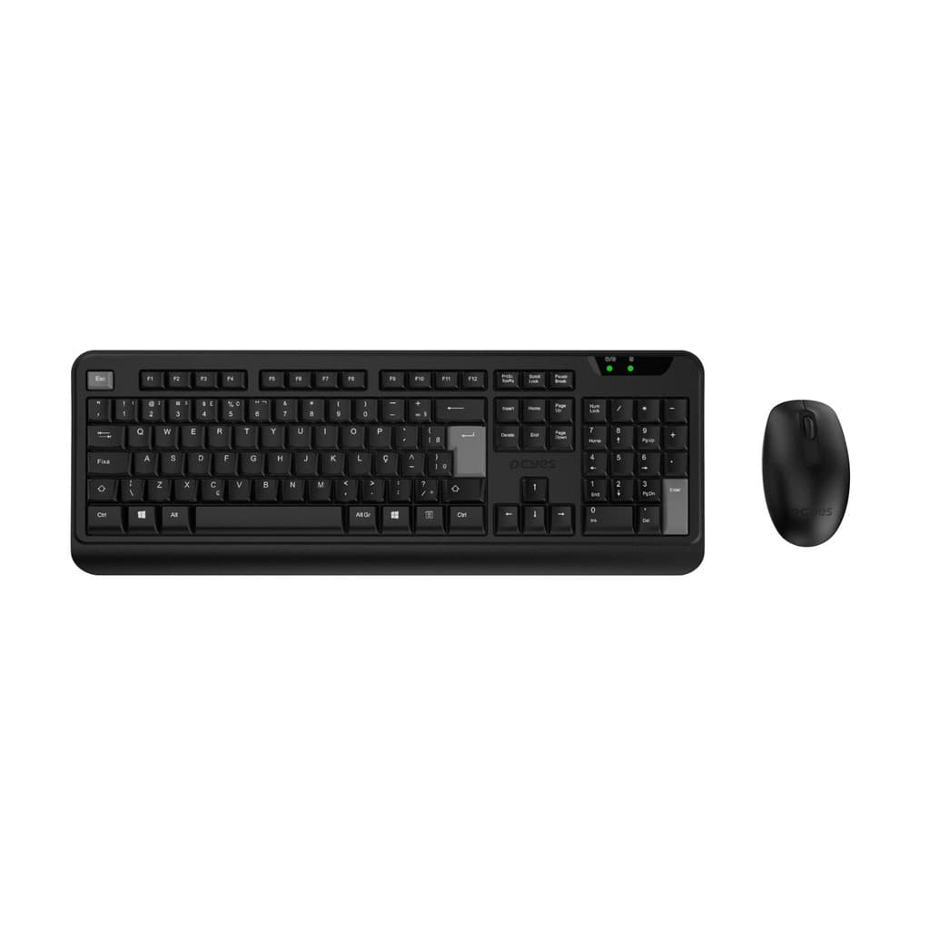Kit Teclado E Mouse Pcyes Wireless Sem Fio Comfort