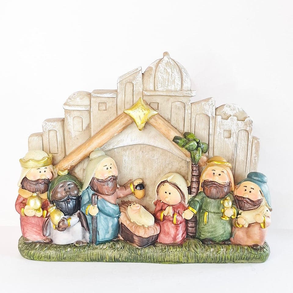 Presepio Infantil Wincy Natal 25 x 21 x 11 cm  NTD200337 – Decoração Natalina em Resina