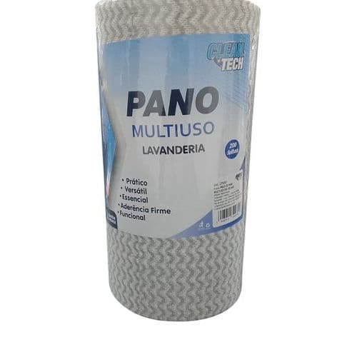 Rolo de Pano Multiuso Lavanderia 200 Folhas - Novo