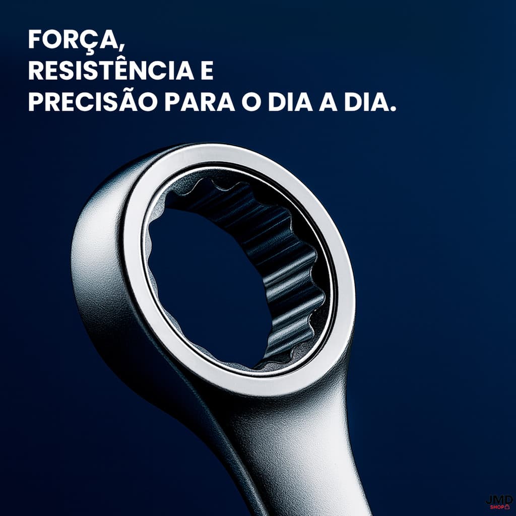 Chave Combinada Profissional com Catraca Reversível chaves com 10 12 13 14 15 17mm