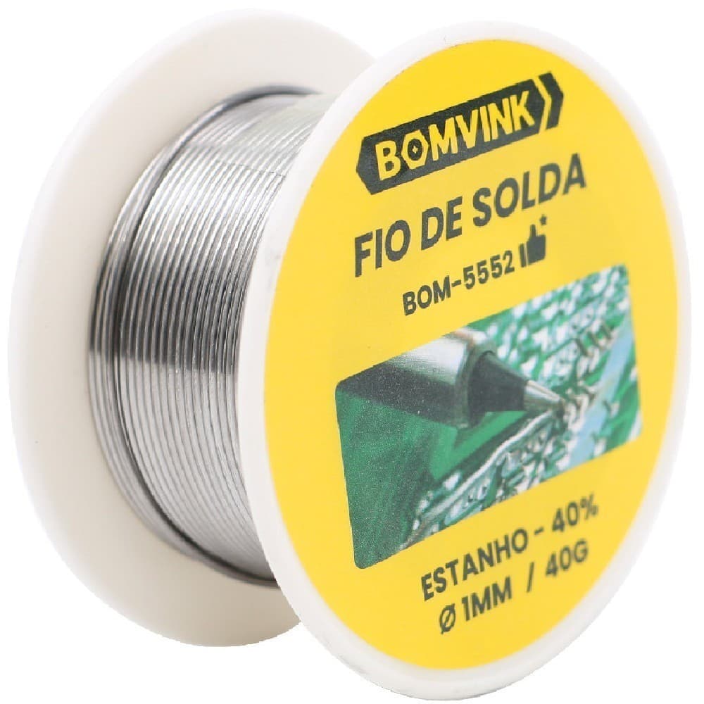 Estanho em Fio para Solda 1mm 40g Alta Qualidade e Precisão