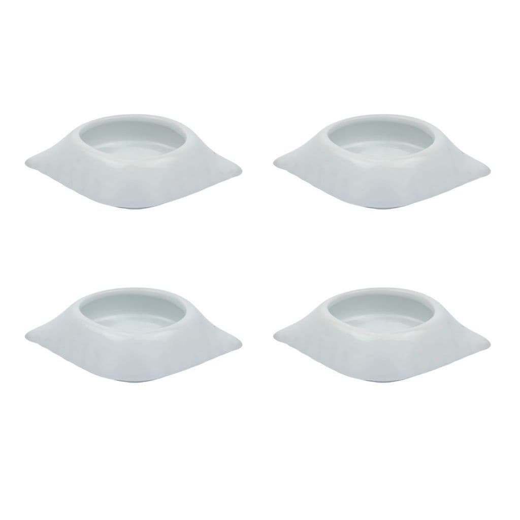 Kit 4 Casquinhas de Siri 12cm em Porcelana