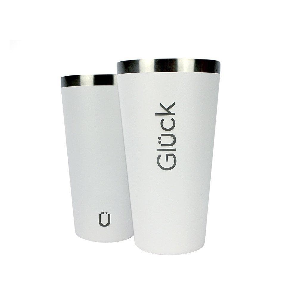 Copo Térmico Gluck Sleek Off White Aço Inox 473ml 4h Gelado