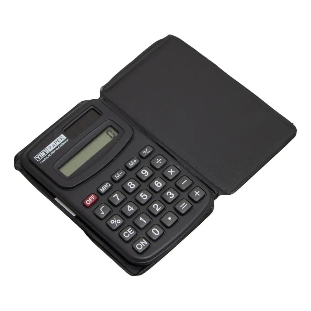 Calculadora de Bolso 8 Dígitos Preta - Yins
