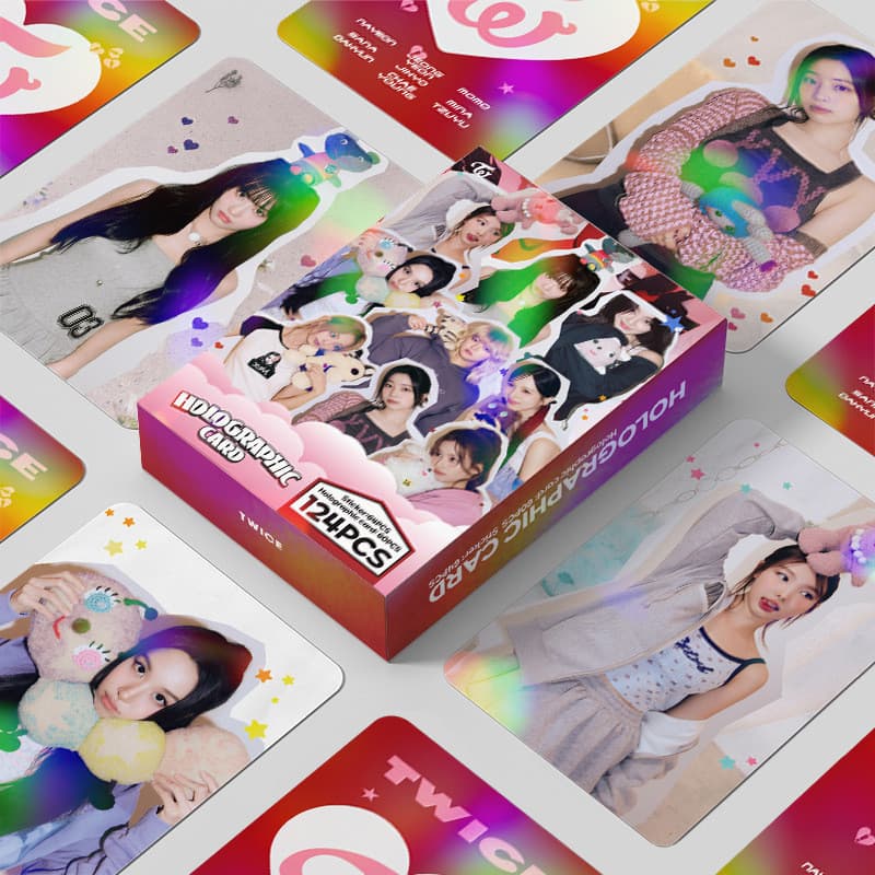 Kpop Idol 124 Unidades/Conjunto TWICE Laser lomocard Para Coleções De Fãs