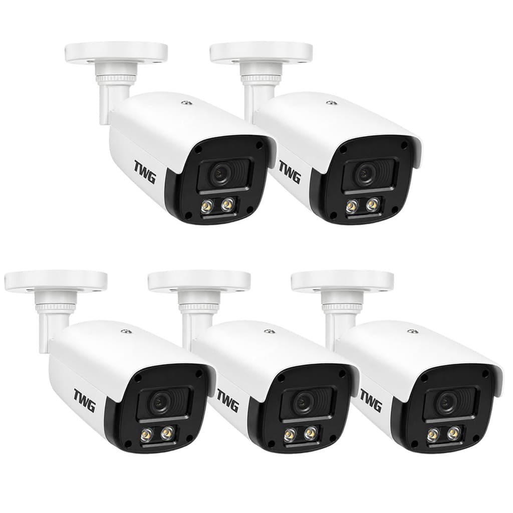 KIT 5 CAMERAS EXTERNA/INTERNA 20M 4X1 STAR PLUS IMAGENS NOTURNAS COLORIDAS 2,8MM