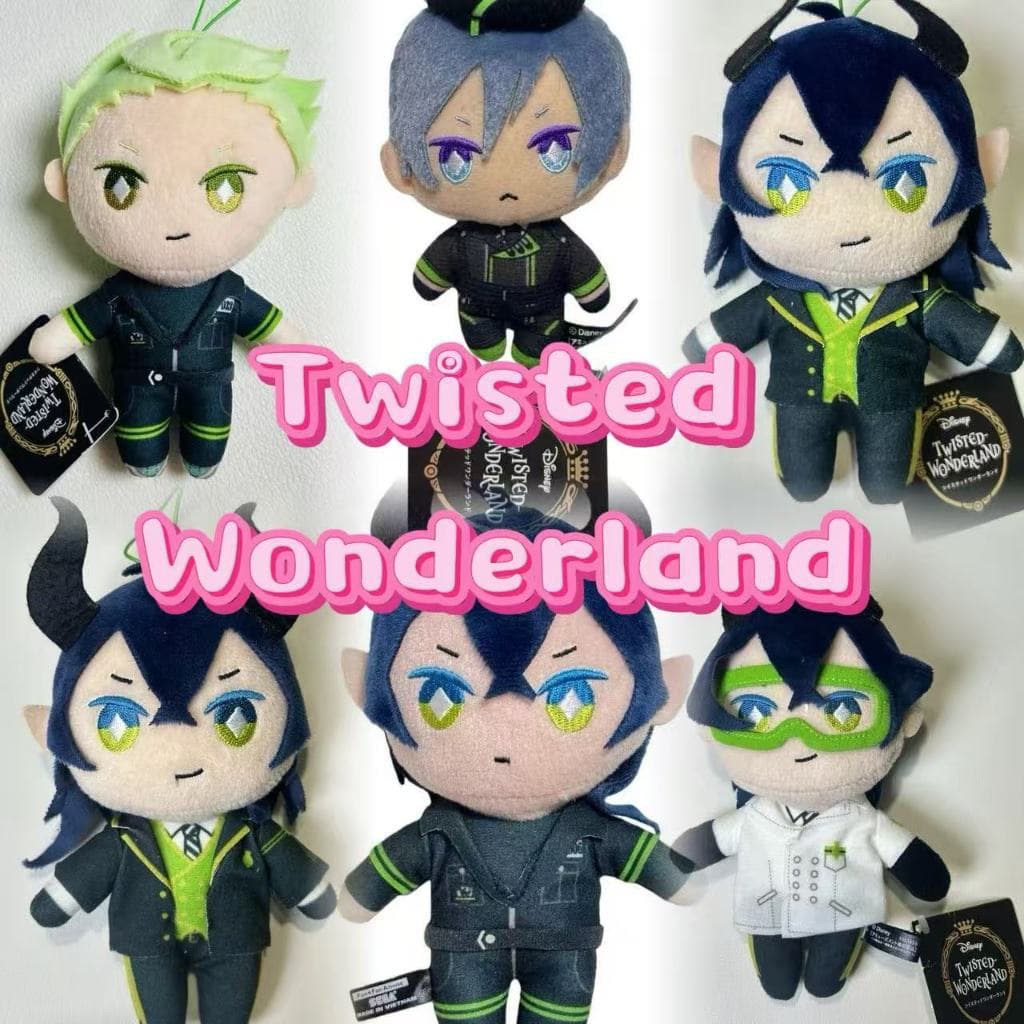 Jogo DisneyTwisted-Wonderland Boneca De Pelúcia Bonito Sebek Sliver Shoppingeus Brinquedo Chaveiro Plushies Para Criança