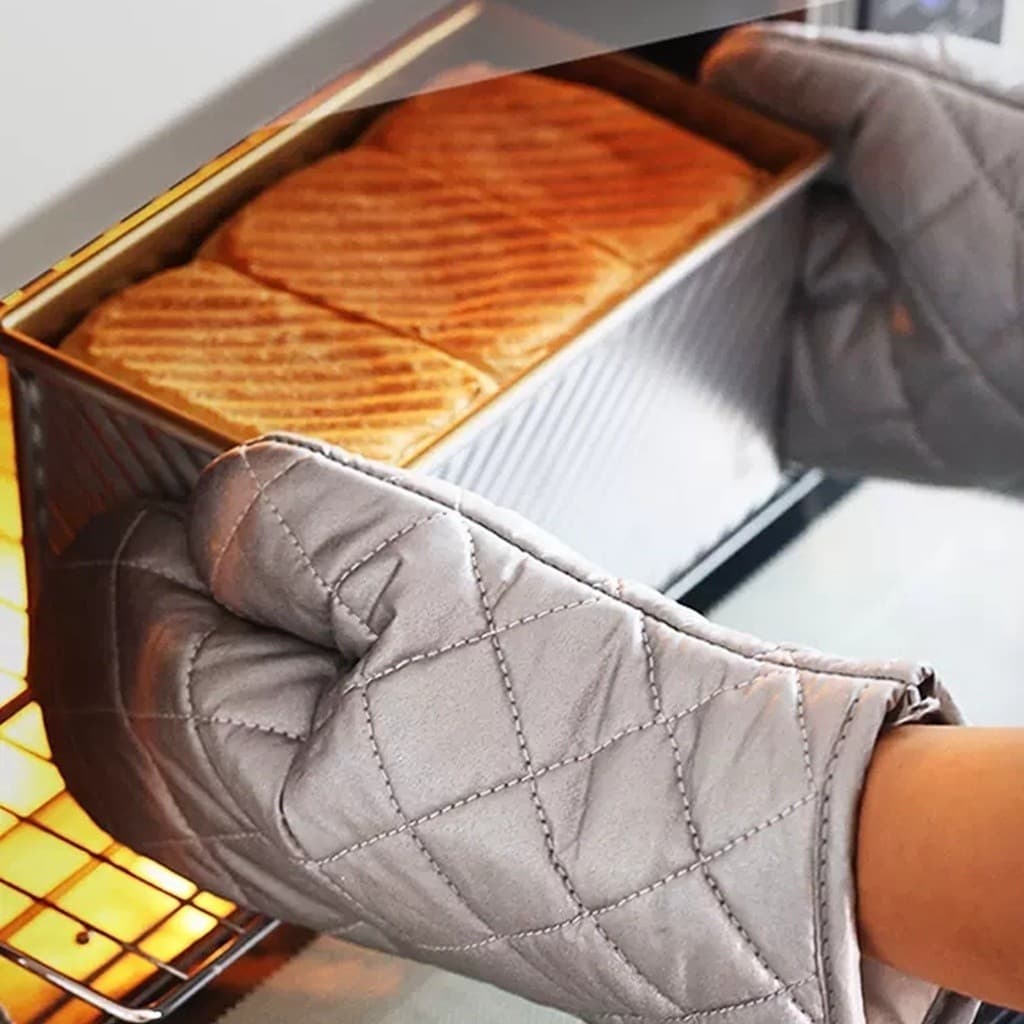 Luvas Culinária Metalizada Térmica Forno Quente Fogão Cozinha