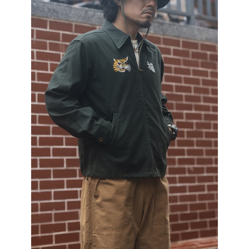 Outono inverno novos produtos não estoque americano Retro militar bordado jaqueta comemorativa Yokosuka jaqueta de lapel