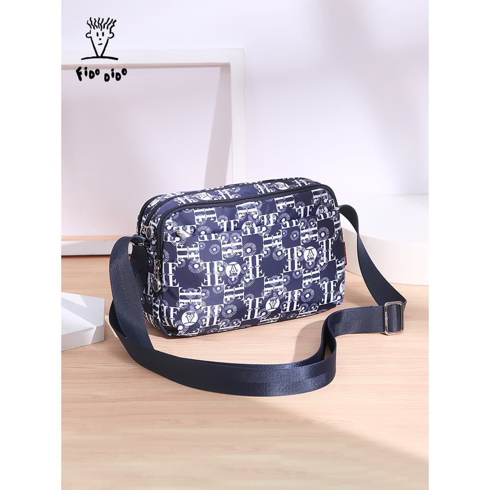 Fidu Dido Bolsa feminina multicamadas leve bolsa mensageiro feminina Casual bolsa pequena de ombro de grande capacidade