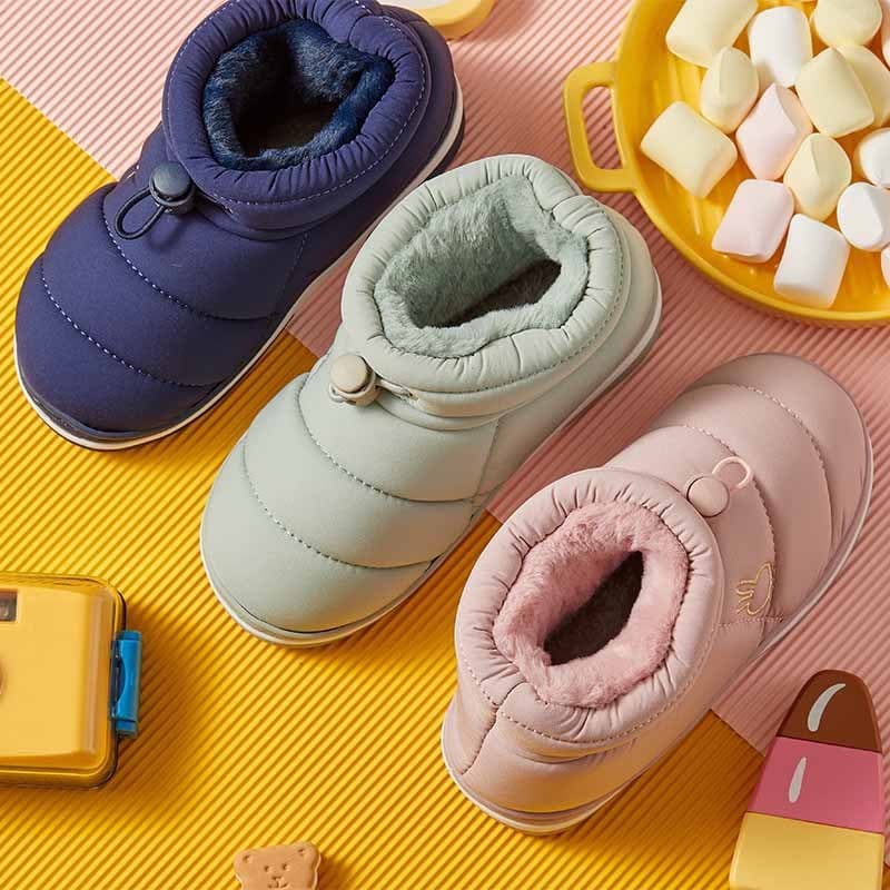 Sapatos de Algodão para Meninos e Meninas no Inverno, Botas de Neve de Veludo Quente 1ZPM