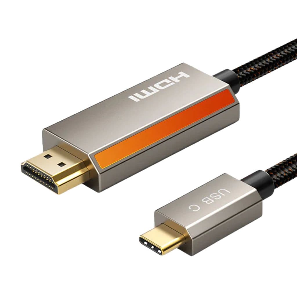 Cabo Gamer USB C Thunderbolt para HDMI 2.1 8K 60Hz 4K 144Hz 2K 240Hz 2m CableTime