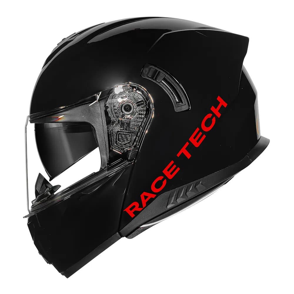 Capacete Robocop Race Tech Signal Monocolor Preto Brilhante
