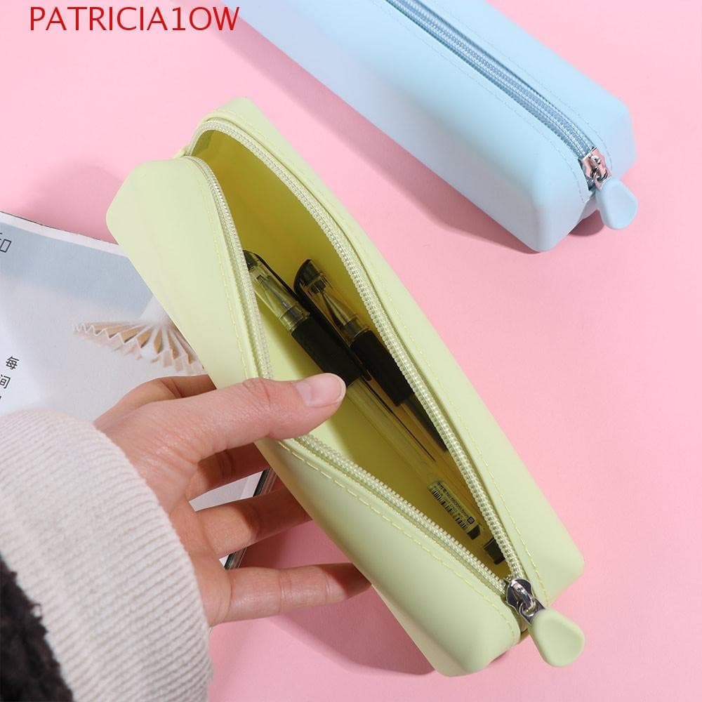 PATRICIA1OW Bolsa Para Caneta , Estojo De Silicone À Prova D'água , Grande Capacidade Com De Armazenamento De Cosméticos