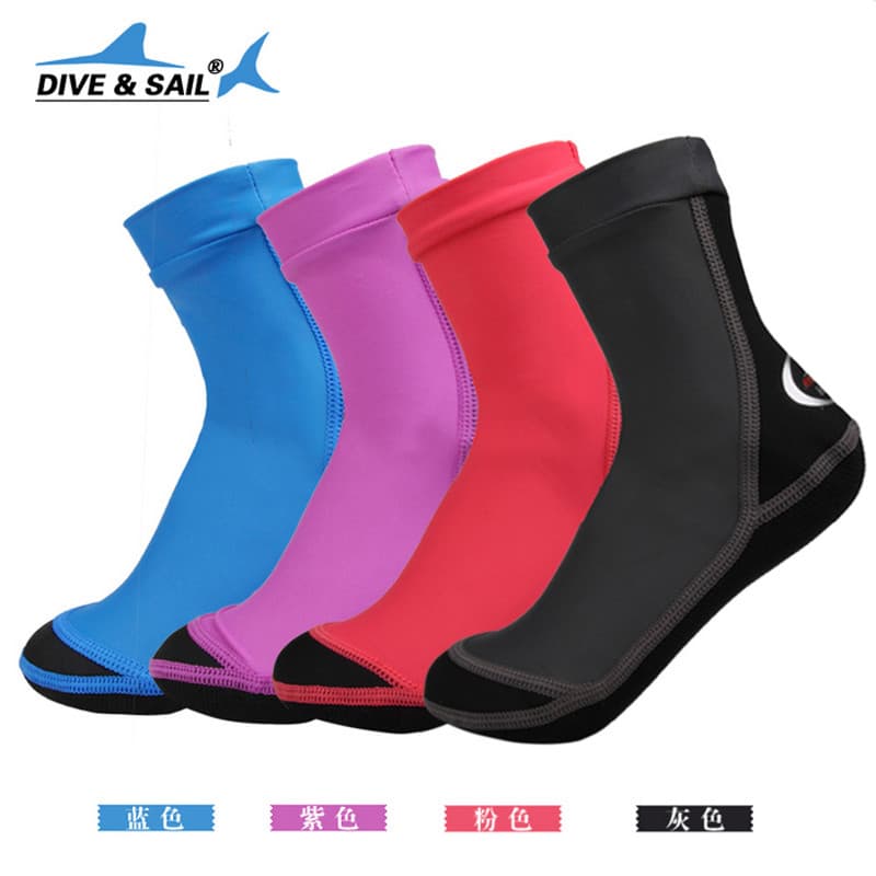 Meias de mergulho finas, sedosas, suaves, anti-Coral, sapatos de praia, meias de mergulho, proteção antiderrapante, merg